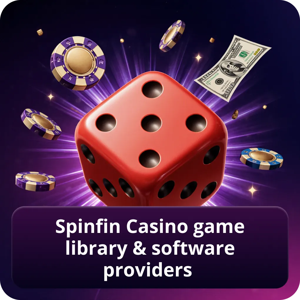 Spinfin Casino game library & software providers